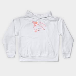 Office Pterodactyl Kids Hoodie